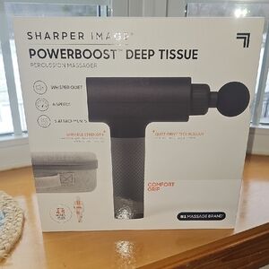 Sharper Image Black Powerboost Percussion Massager